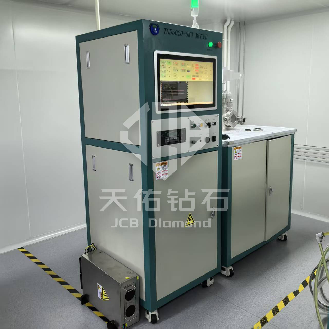 Оборудование MPCVD мощностью 6 кВт для микроволновой плазменно-химической парофазной депозиции (MPCVD) предназначено для выращивания алмазов оптического и электронного качества.