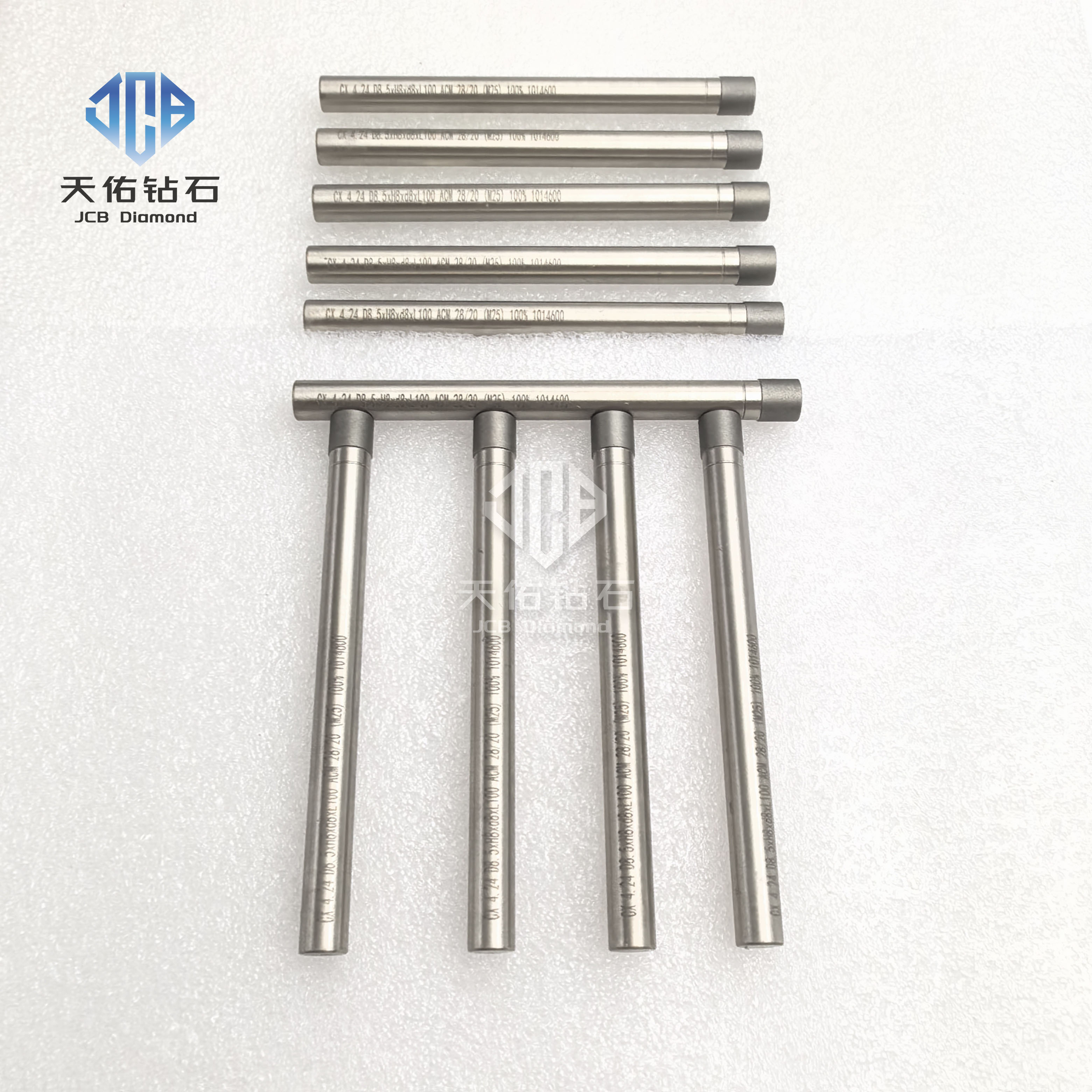 Шлифовальные головки с гальваническим алмазным покрытием D8.5*H8*d8*L100 ACM 28/20